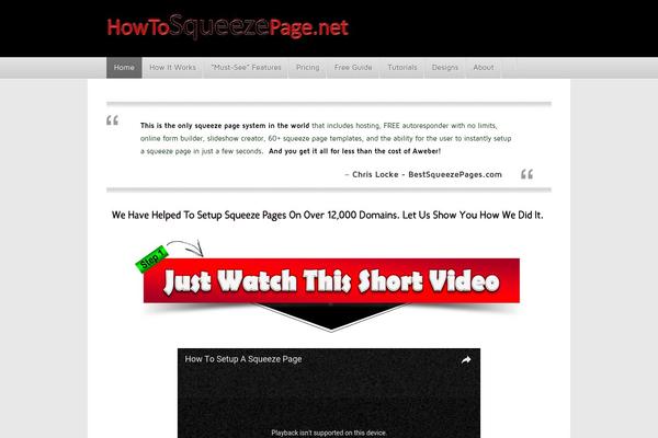 howtosqueezepage.net site used Proaffiliate-version2.0.5