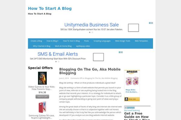 howtostartablogme.com site used Adpress