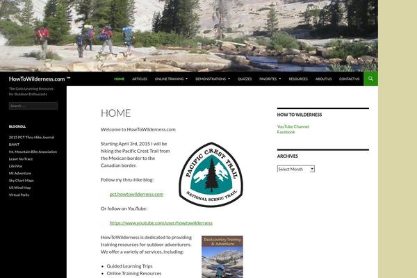 Twenty Fourteen theme site design template sample