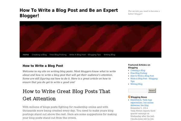 Twenty Ten theme site design template sample