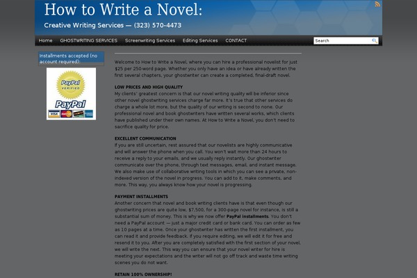 WordPress website example screenshot