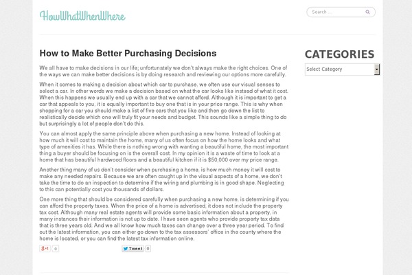 WordPress website example screenshot