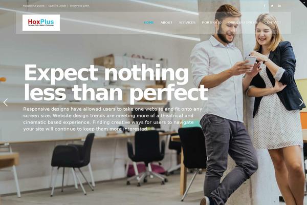 WordPress website example screenshot