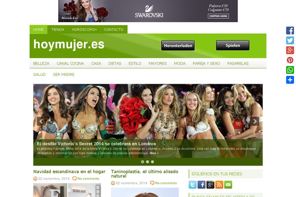 hoymujer.es site used Adventure-blog