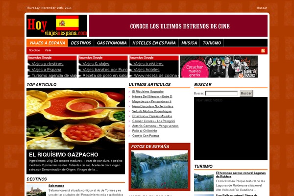 hoyviajesaespana.com site used Portaldelviajero