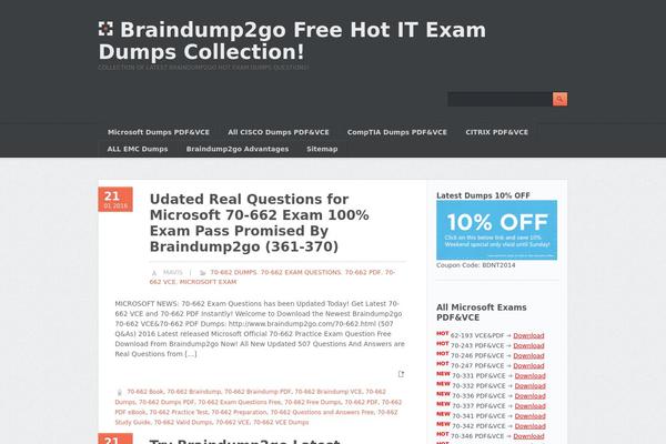 WordPress website example screenshot