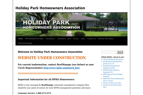 WordPress website example screenshot
