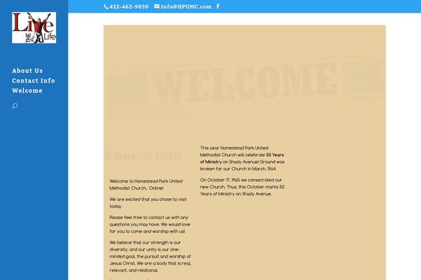 Divi theme site design template sample