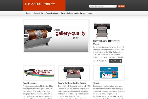 hpz3200printer.com site used Agency Theme