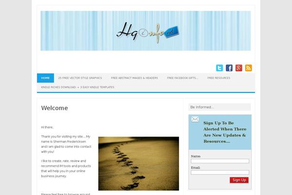 Iconic One theme site design template sample