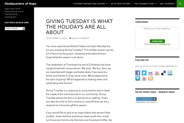 Twenty Fourteen theme site design template sample