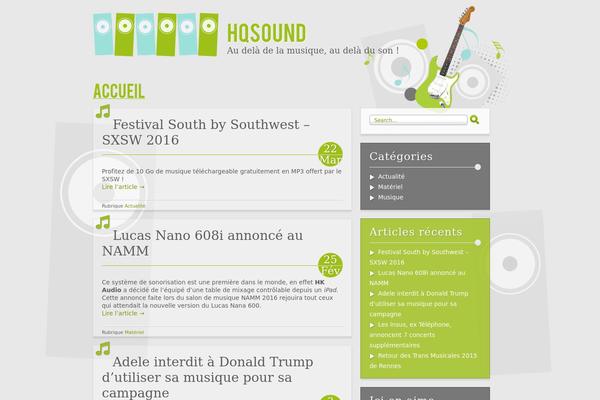 Music theme site design template sample