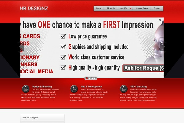 hrdesignz.com site used Distincta