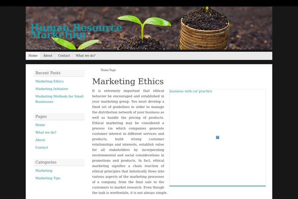 Tempera theme site design template sample