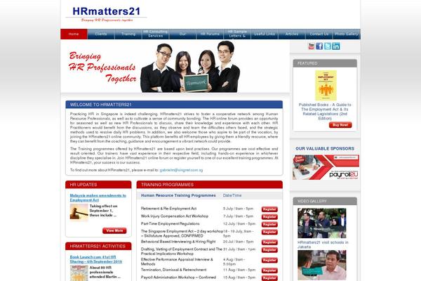 hrmatters21.net site used Hrmatters21