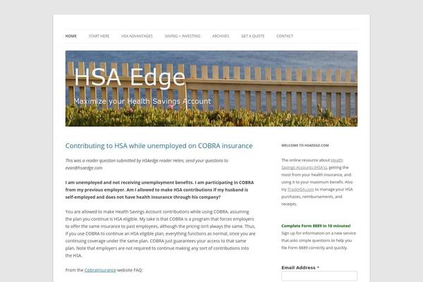 Twenty Twelve theme site design template sample