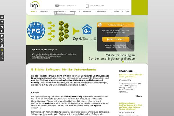 hsp-software.de site used Hsp