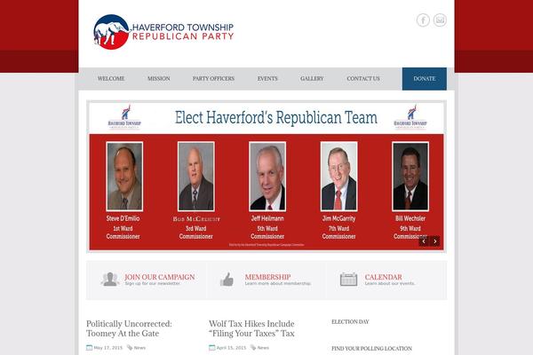 Politician theme site design template sample