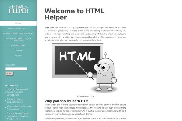 html-helper.net site used Sidebar