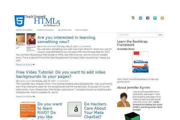 html5in24hours.com site used Html5in24hours