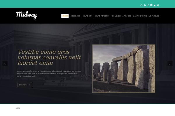 Midway theme site design template sample