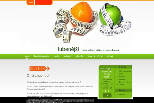 hubenejsi.cz site used Diet_wordpress_theme