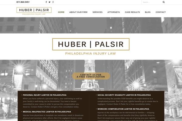 Huber theme site design template sample