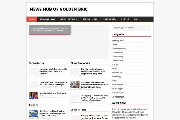 MH Magazine lite theme site design template sample