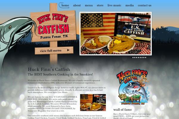 huckfinnsrestaurant.com site used Huck-finns-wp