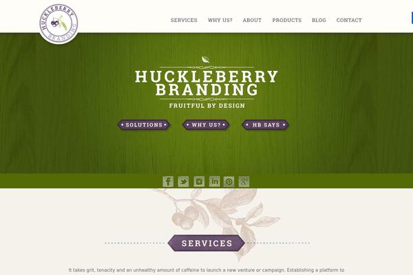 huckleberrybranding.com site used Huckleberry