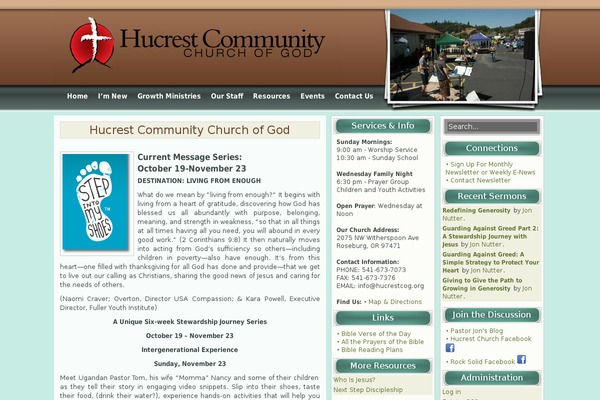 hucrestcog.org site used Church-wp04