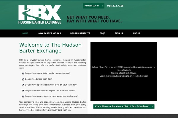 hudsonbarterexchange.com site used Theme1451