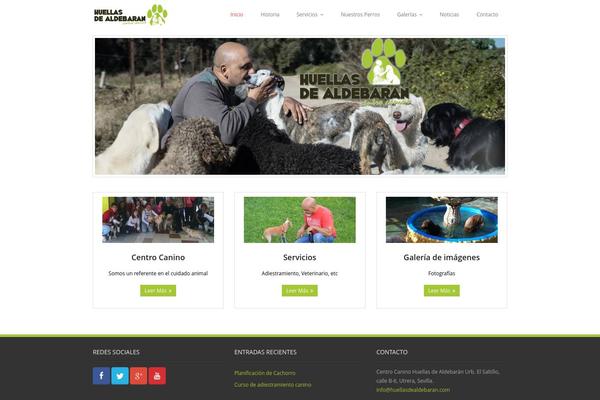 WordPress website example screenshot
