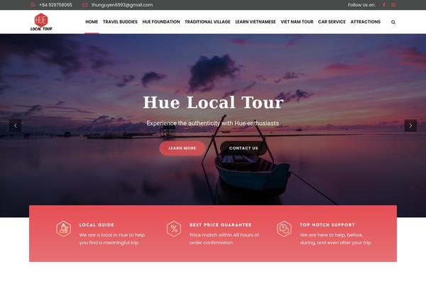 Traveltour-child theme site design template sample