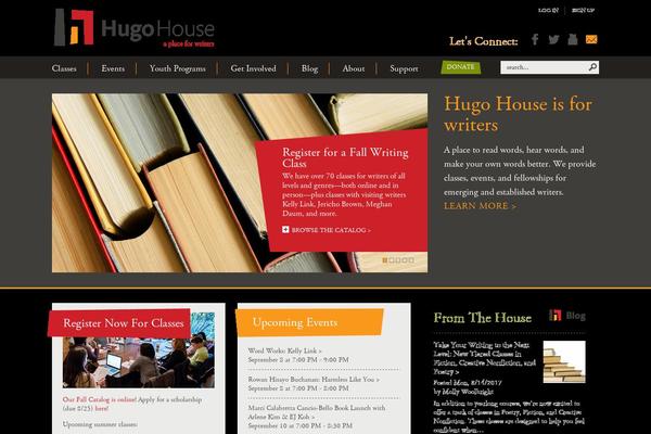 hugohouse.org site used Hugohouse