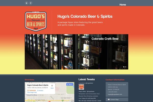 hugosbeer.com site used Acapella