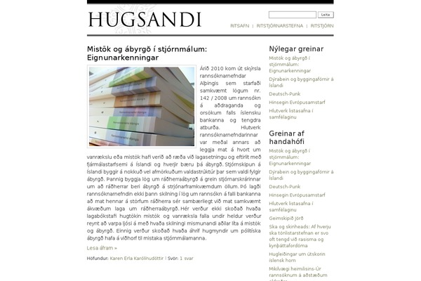 hugsandi.is site used Femur