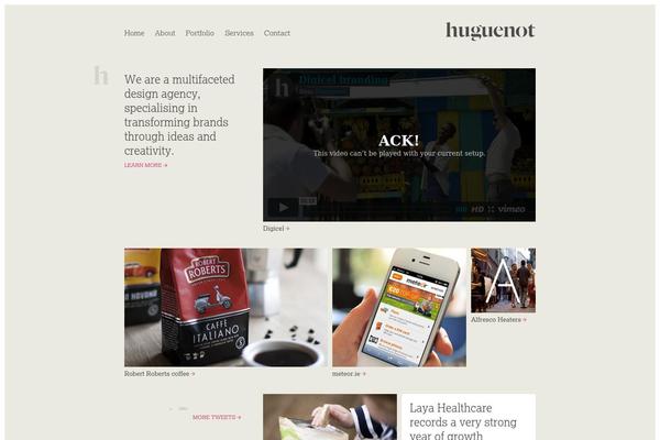 huguenot.ie site used Huguenot