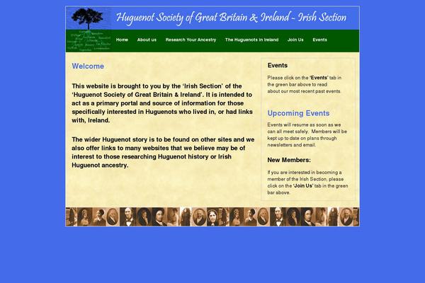 huguenotsinireland.com site used Huguenot