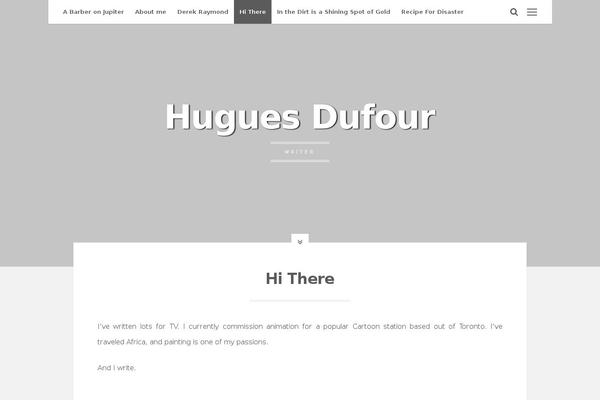 huguesdufour.com site used Typist