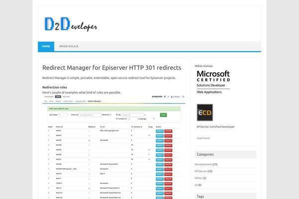 WordPress website example screenshot