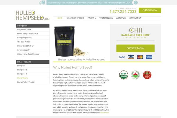 hulledhempseed.ca site used 404