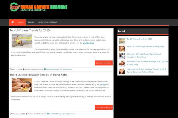 Magazine Style theme site design template sample