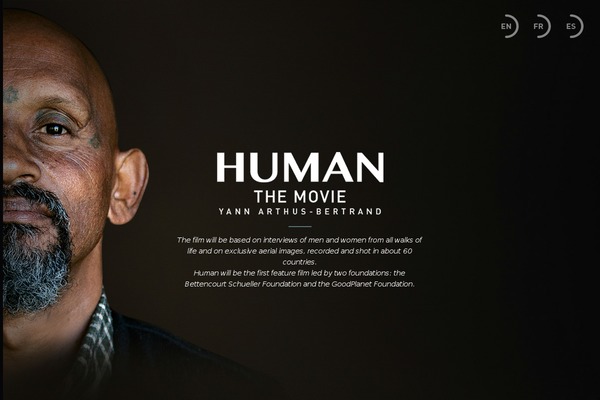 Human theme site design template sample