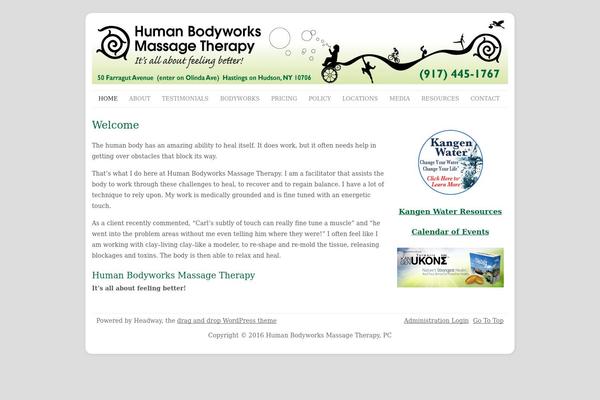 Headway theme site design template sample