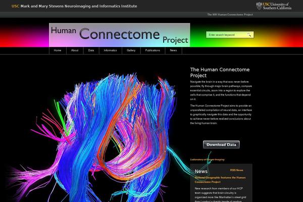 humanconnectomeproject.org site used Connectome