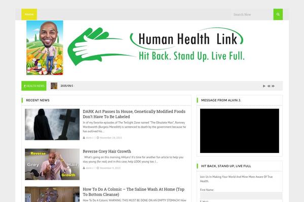 humanhealthlink.com site used Agazine