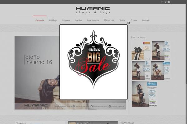 humanic.com.ar site used Mercurio