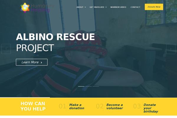 Philanthropy Child theme site design template sample