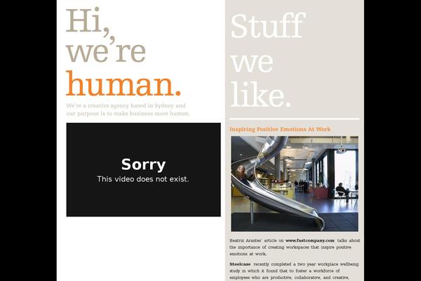 humanwebsite.com.au site used Human
